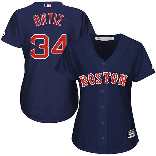 Women's Boston Red Sox David Ortiz Replica Alternate Jersey - Navy