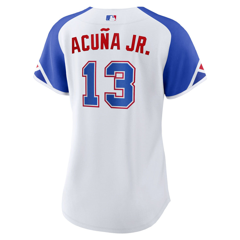 Women's Atlanta Braves Ronald Acua Jr. 2023 City Connect Replica Jersey - White